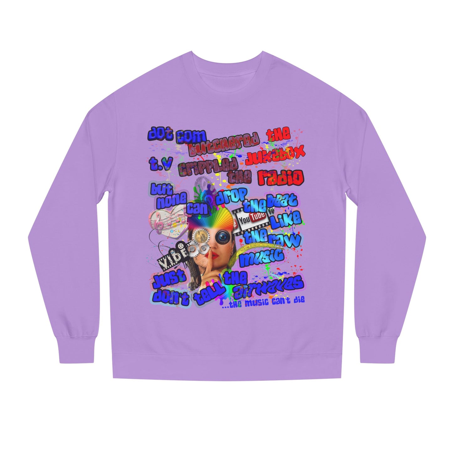 drop the beat - Unisex Crew Neck Sweatshirt