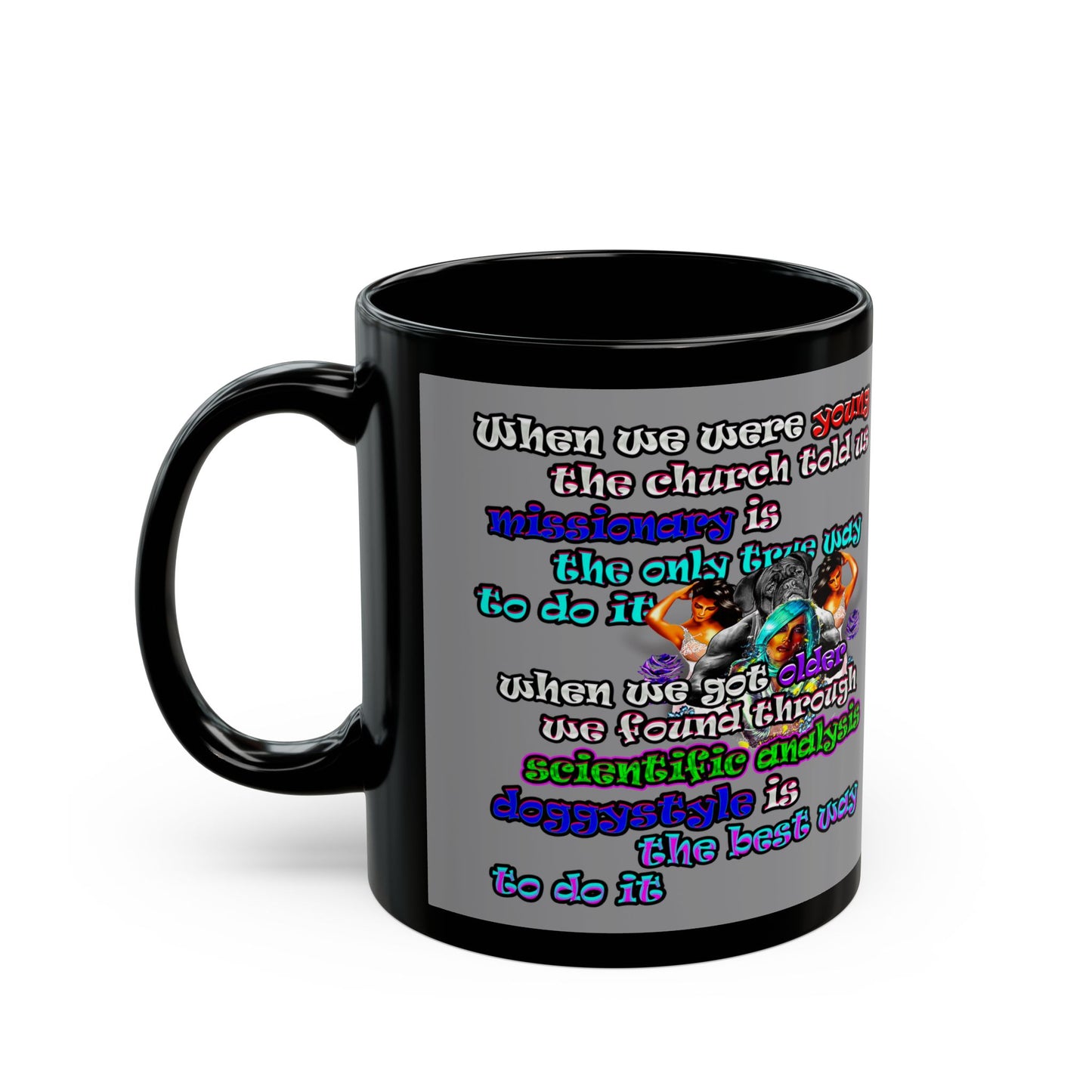 doggystyle - Black Mug (grey)