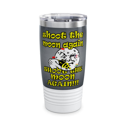 shoot the moon again - Ringneck Tumbler, 20oz (grey-light grey)