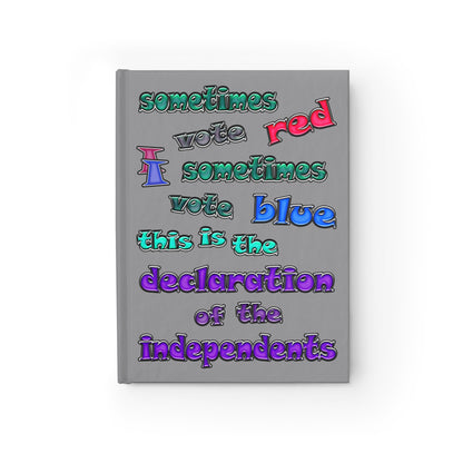 declaration of the independents - journal-lined (grey)