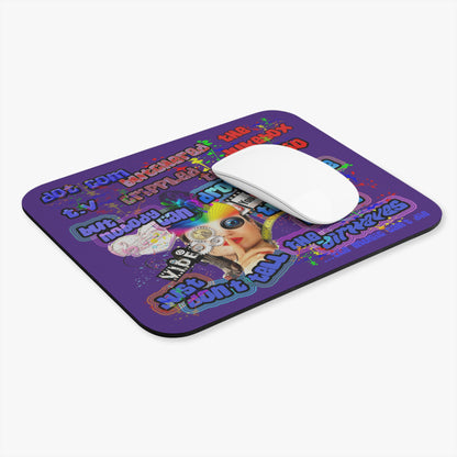 drop the beat - Mouse Pad (Rectangle) (purple)