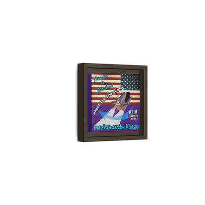 shoot for the stars - framed canvas art (purple)
