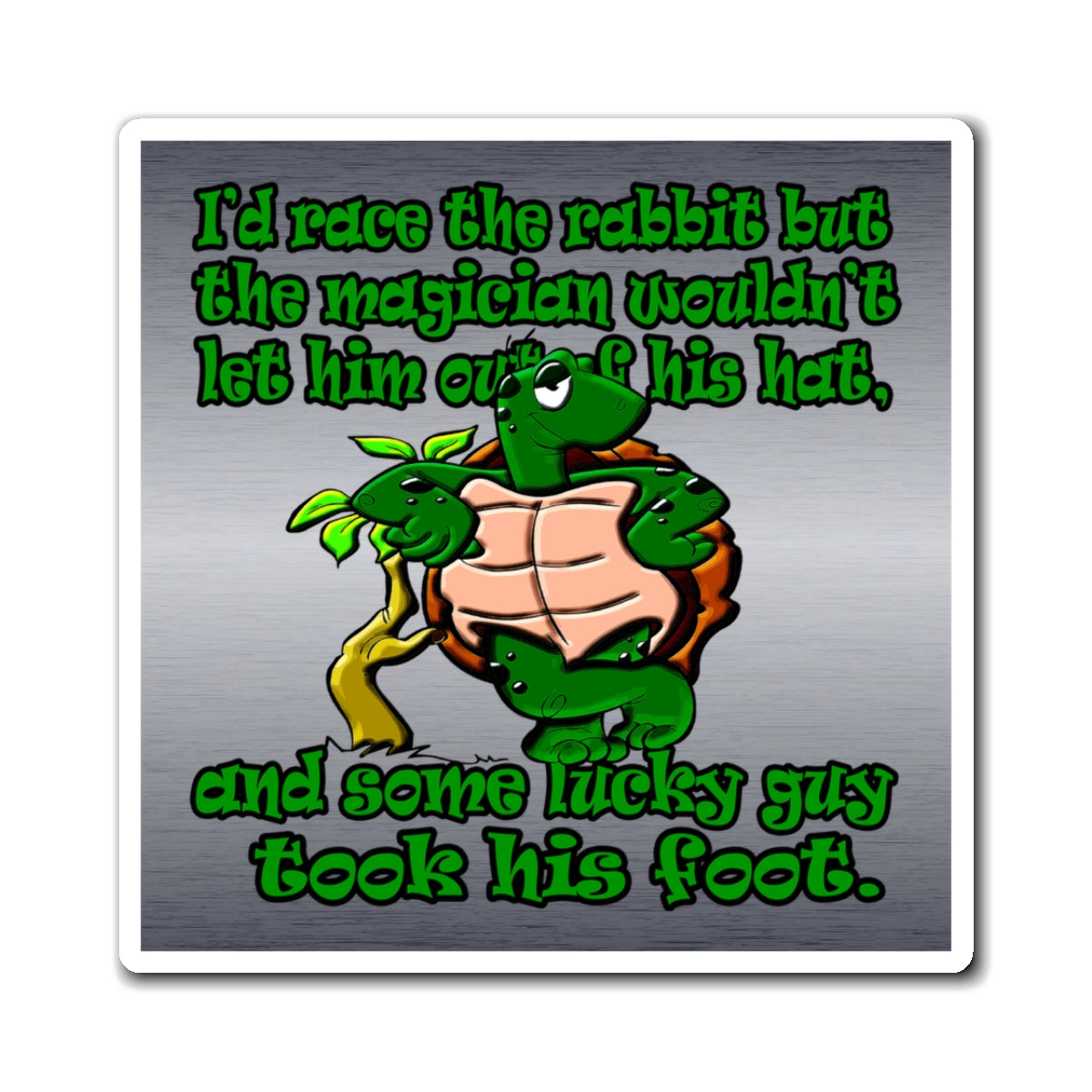 turtle race - Magnets - (brushed nickel)