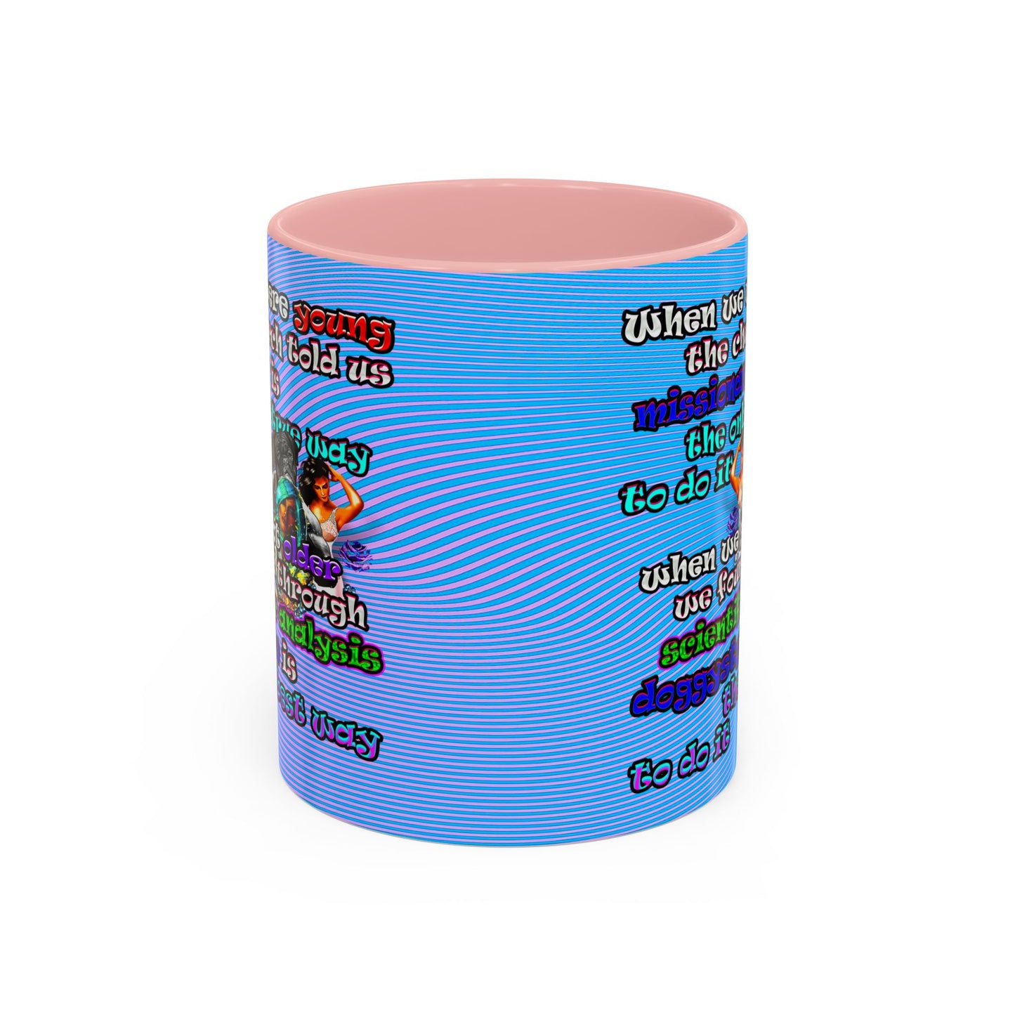 doggystyle - Accent Mug (light blue-purple wave)