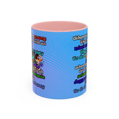 doggystyle - Accent Mug (light blue-purple wave)