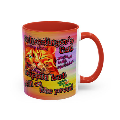 schrodinger's cat - Accent Mug (color blur)