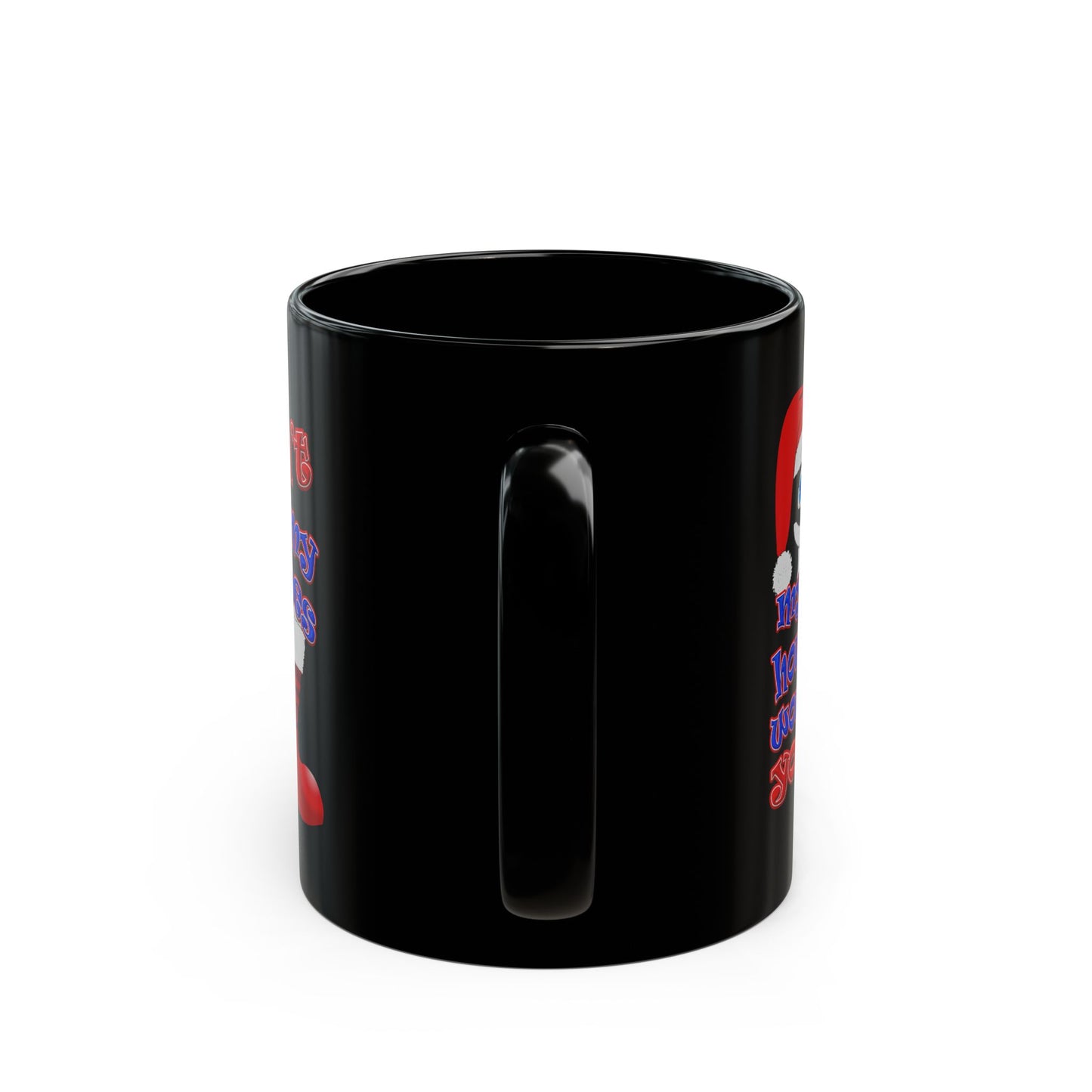 santa's shoes - Black Mug (black)