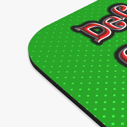 defy conquer reach - Mouse Pad (Rectangle) (logo green)