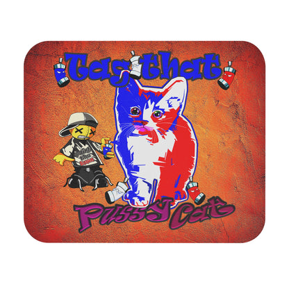 tag that - Mouse Pad (Rectangle) (burnt orange)