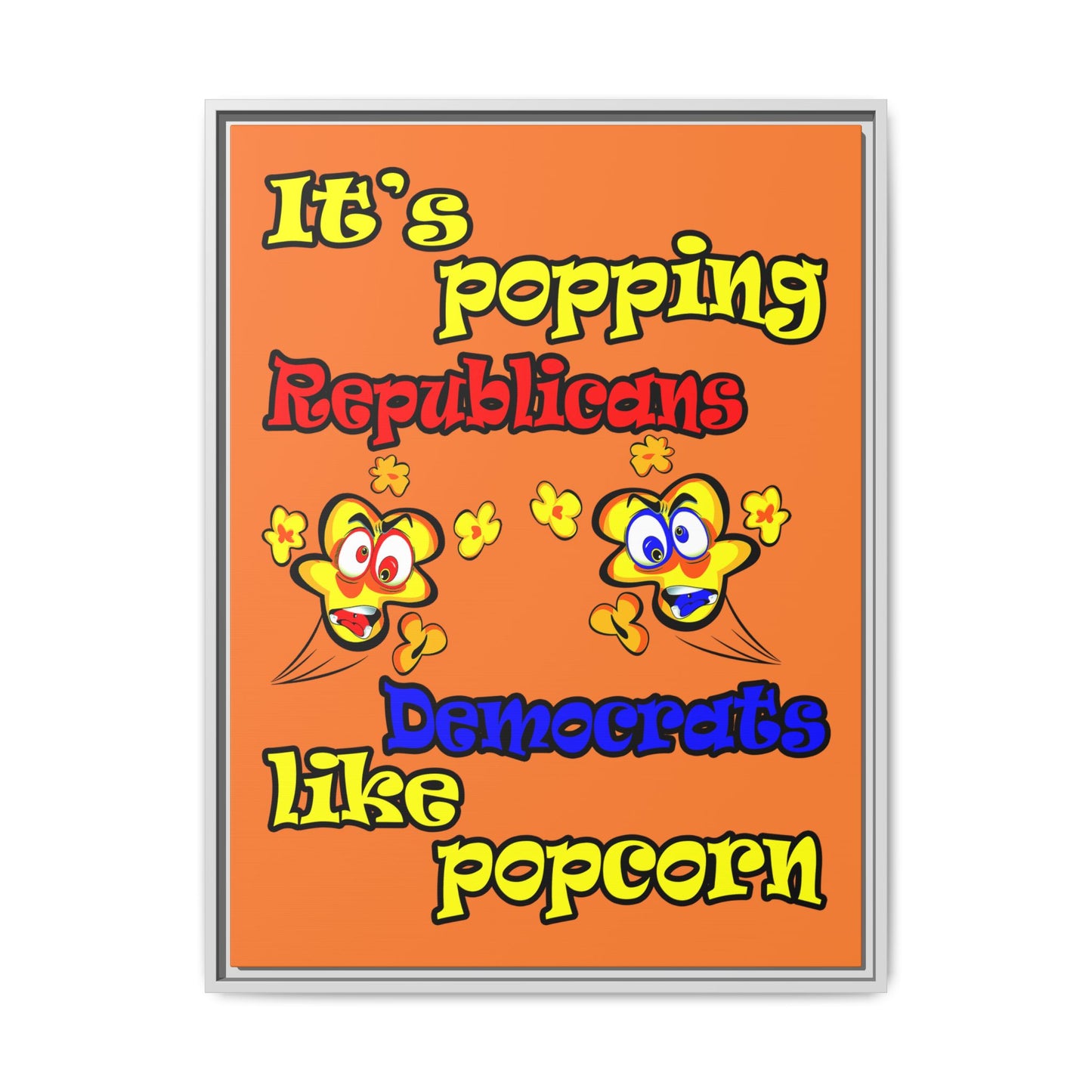 popping like popcorn - framed canvas art (crusta)
