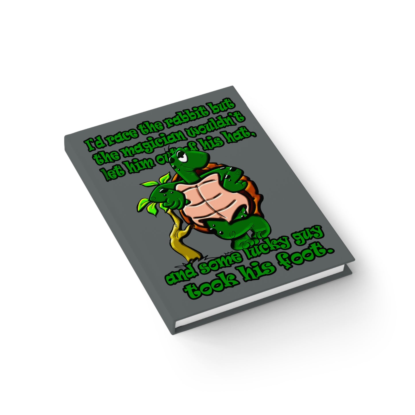 turtle race - journal-blank (dark grey)