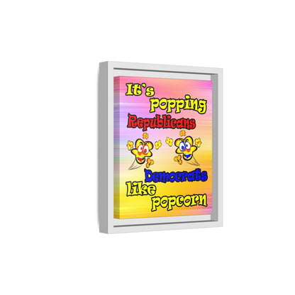 popping like popcorn - framed canvas art (color blur)
