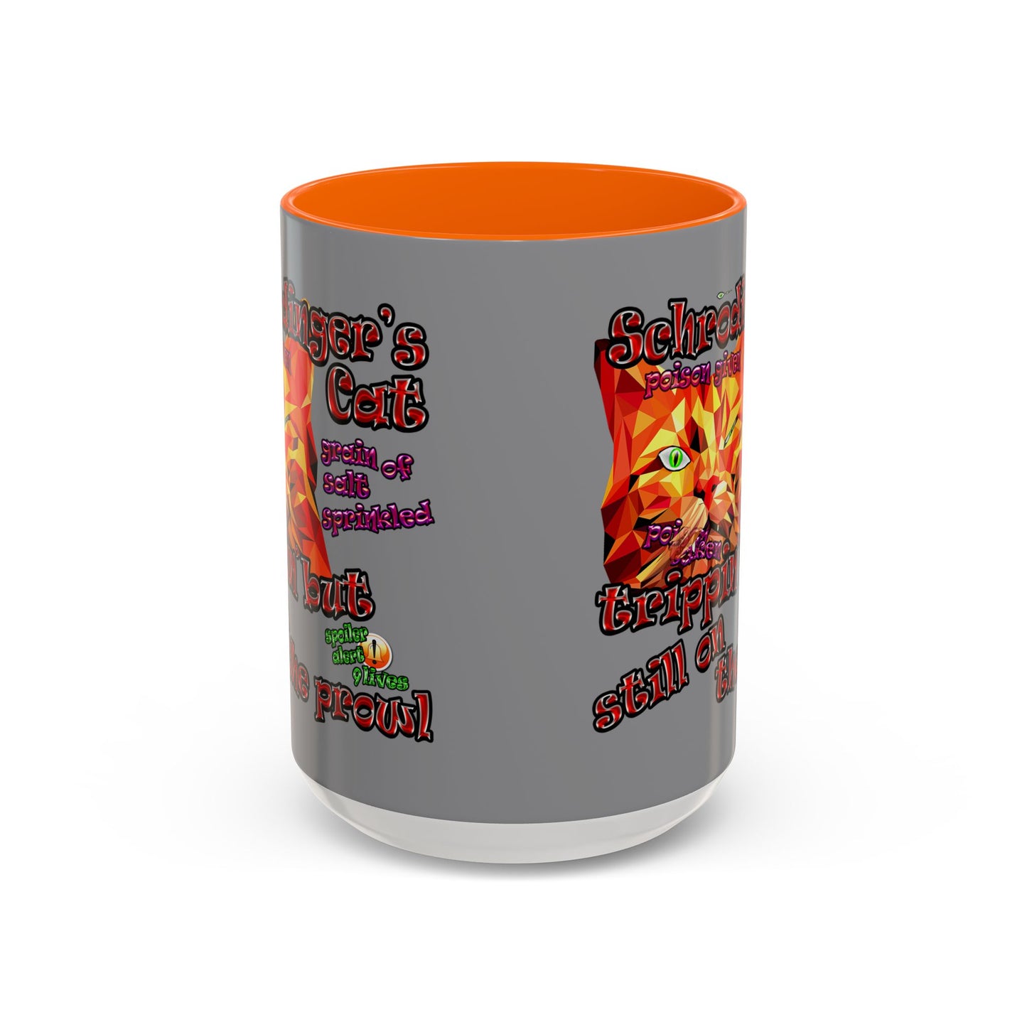 schrodinger's cat - Accent Mug (grey)