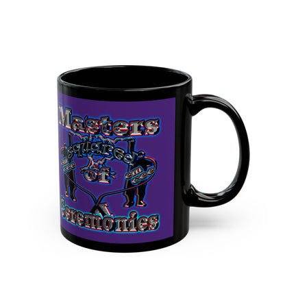 em cee squared - Black Mug (purple)