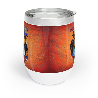 rw&b lives matter - Chill Wine Tumbler (burnt orange)