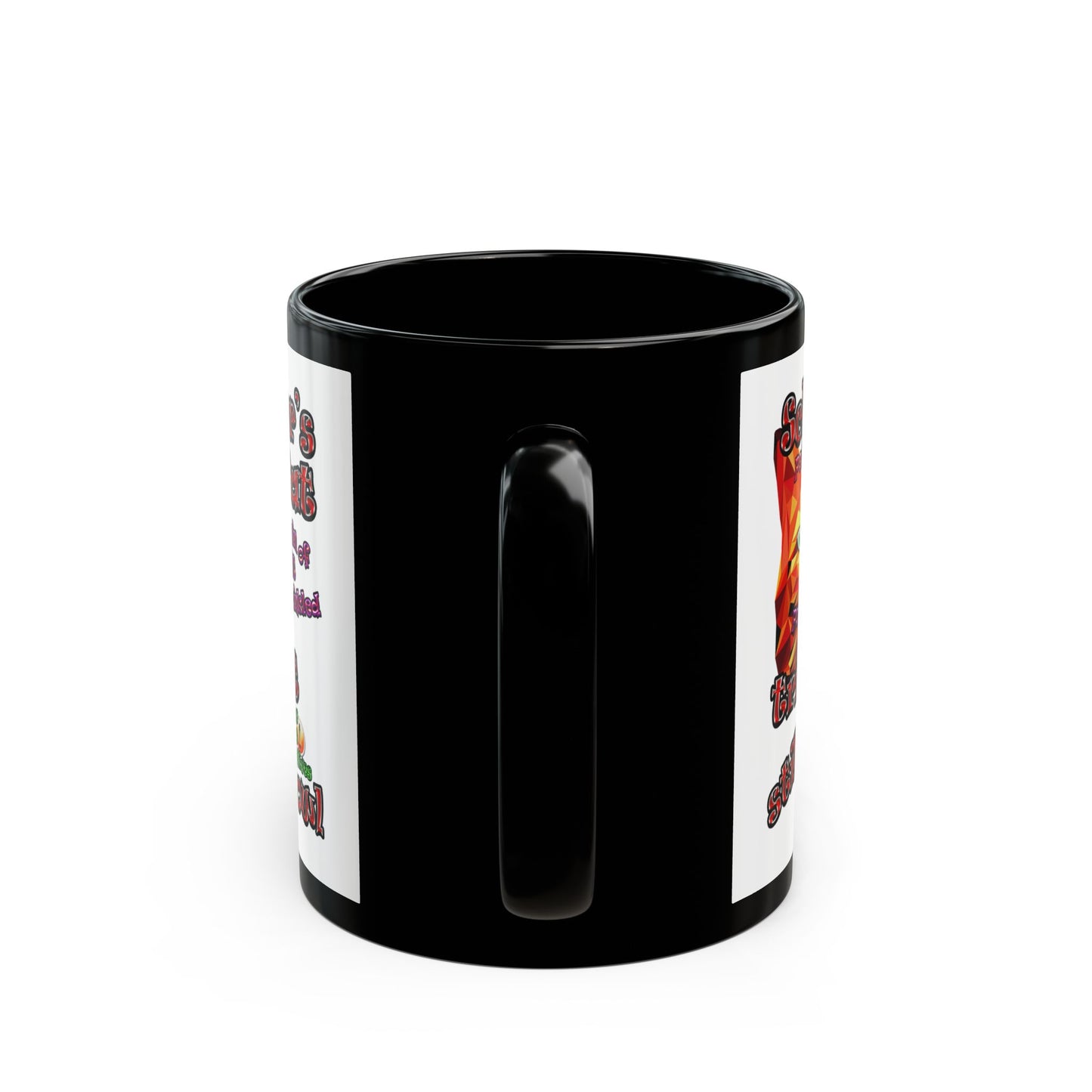 schrodinger's cat - Black Mug (white)