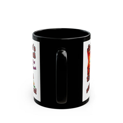 schrodinger's cat - Black Mug (white)