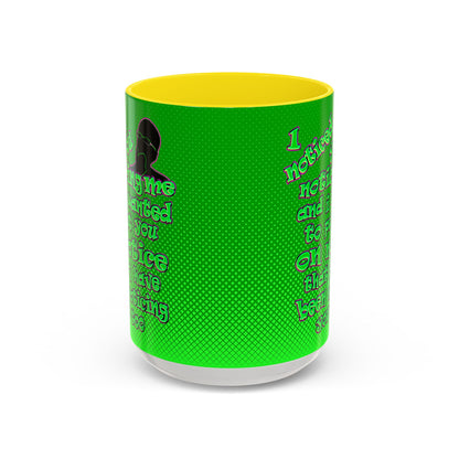 noticed you noticing - Accent Mug (logo green)
