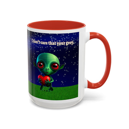 I don't care that your grey - Accent Mug ('snoops' background)