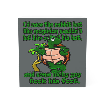 turtle race - note cube (dark grey)