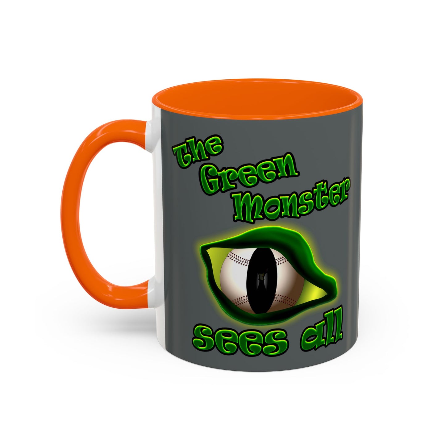 green monster - Accent Mug (dark grey)
