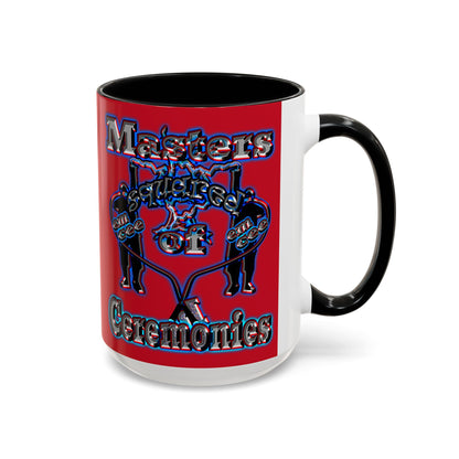em cee squared - Accent Mug (dark red)