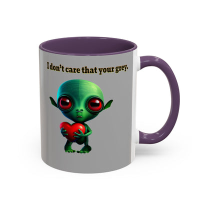 I don't care that your grey - Accent Mug (light grey)