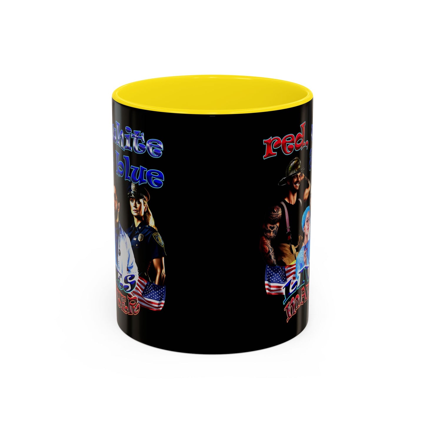 rw&b lives matter - Accent Mug (black)