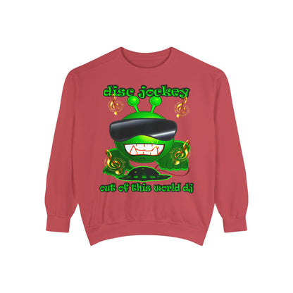 disc jockey - Unisex Garment-Dyed Sweatshirt