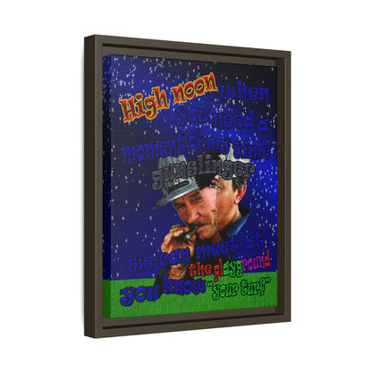 high noon - framed canvas art ('snoops' background)