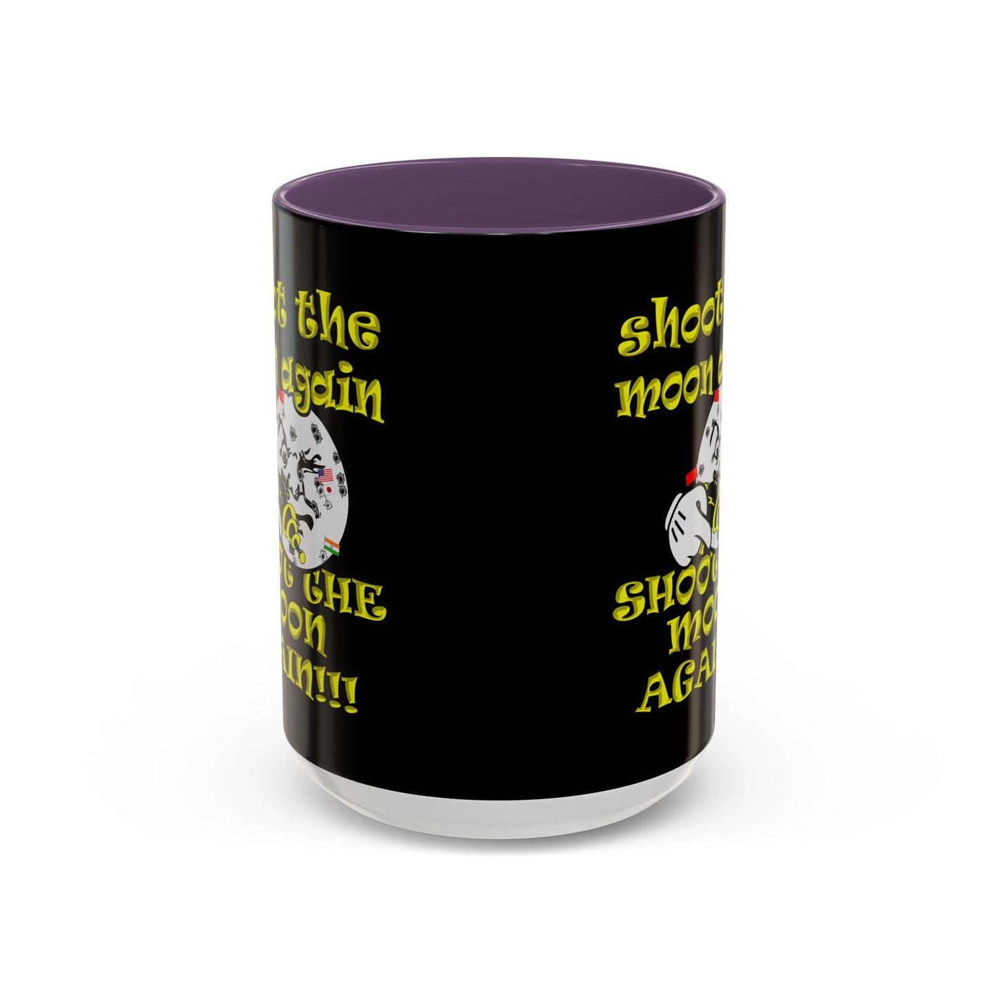 shoot the moon again - Accent Mug (black)