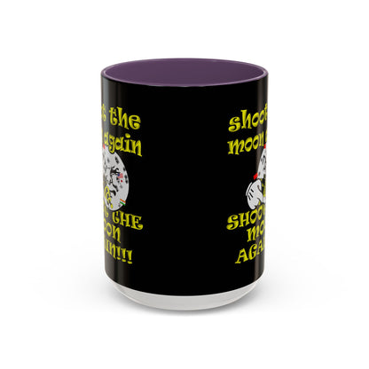 shoot the moon again - Accent Mug (black)