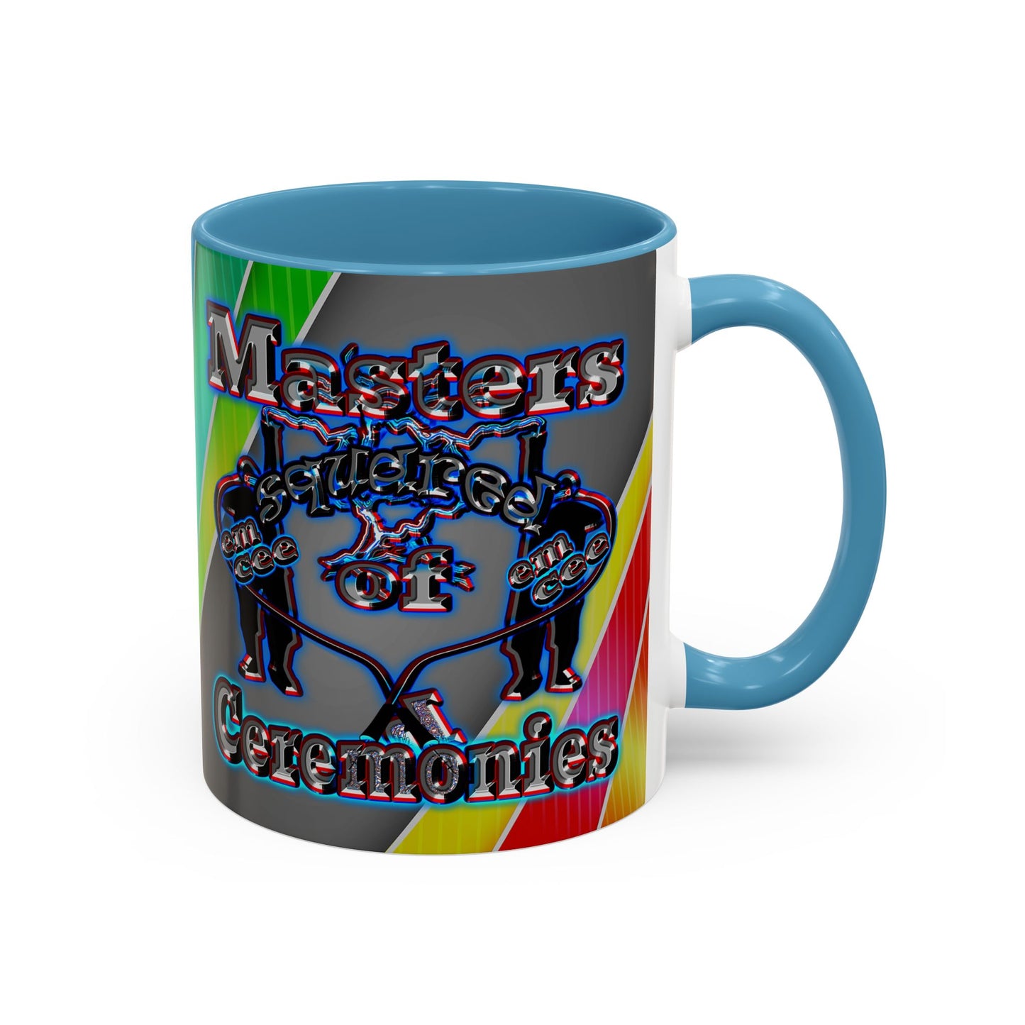 em cee squared - Accent Mug (rainbow split)