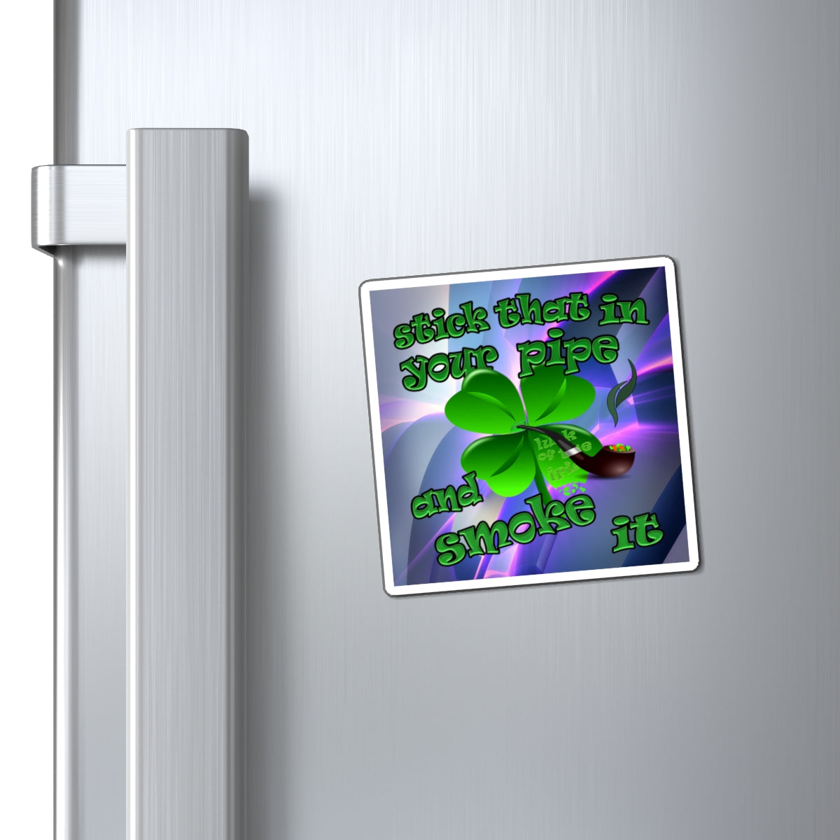 stick that in your pipe and smoke it - Magnets - (grey-pink wave)