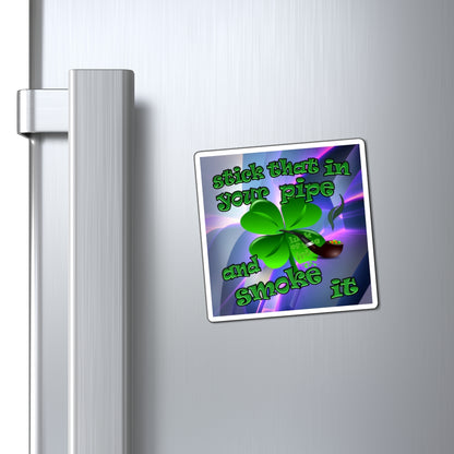 stick that in your pipe and smoke it - Magnets - (grey-pink wave)