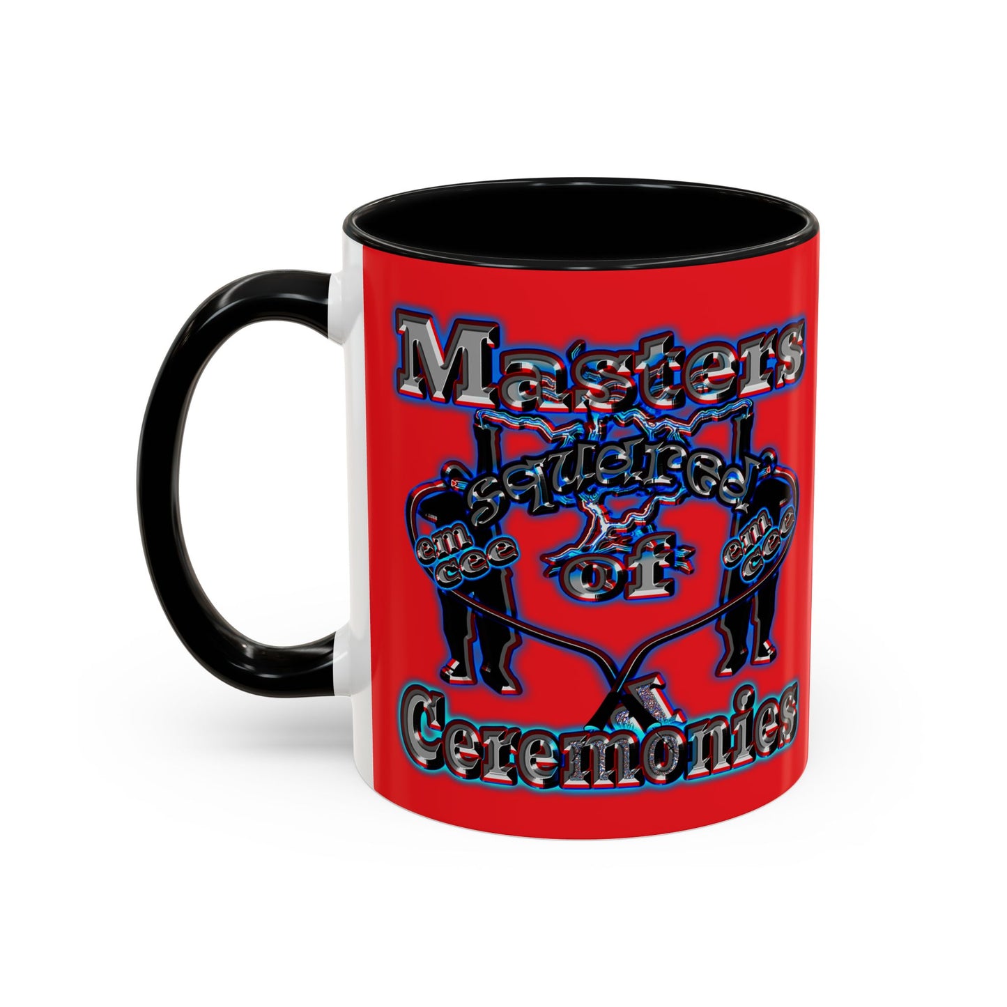 em cee squared - Accent Mug (red)