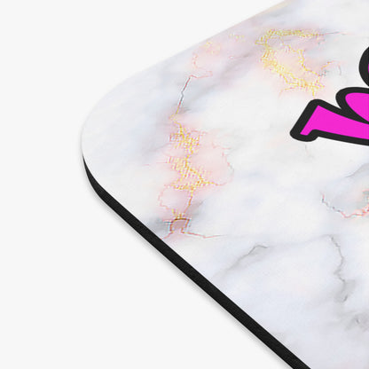 hoes b4 bros - Mouse Pad (Rectangle) (white marble)