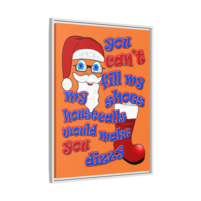 santa's shoes - framed canvas art (crusta)
