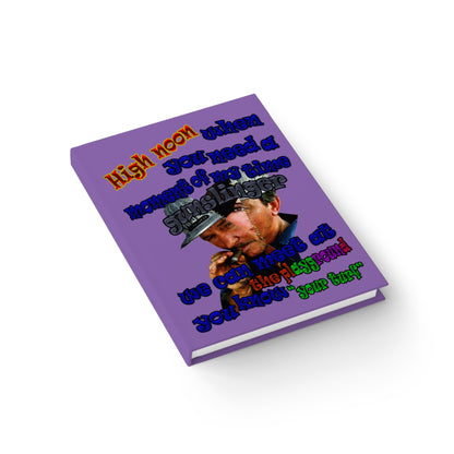 high noon - journal-blank (light purple)