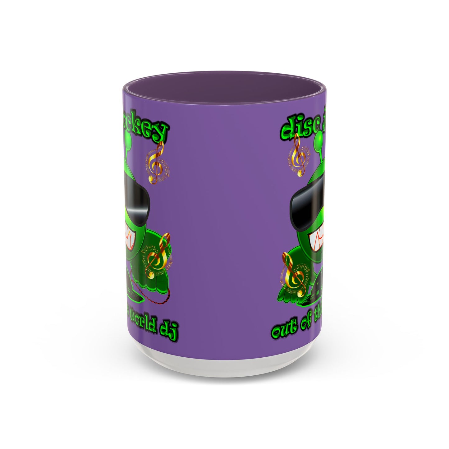 disc jockey - Accent Mug (light purple)