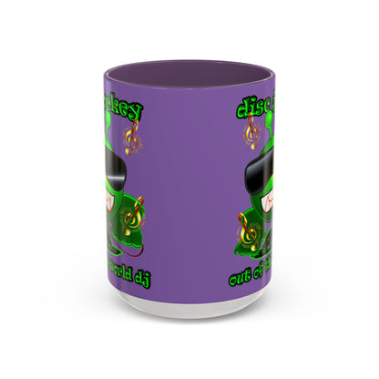 disc jockey - Accent Mug (light purple)