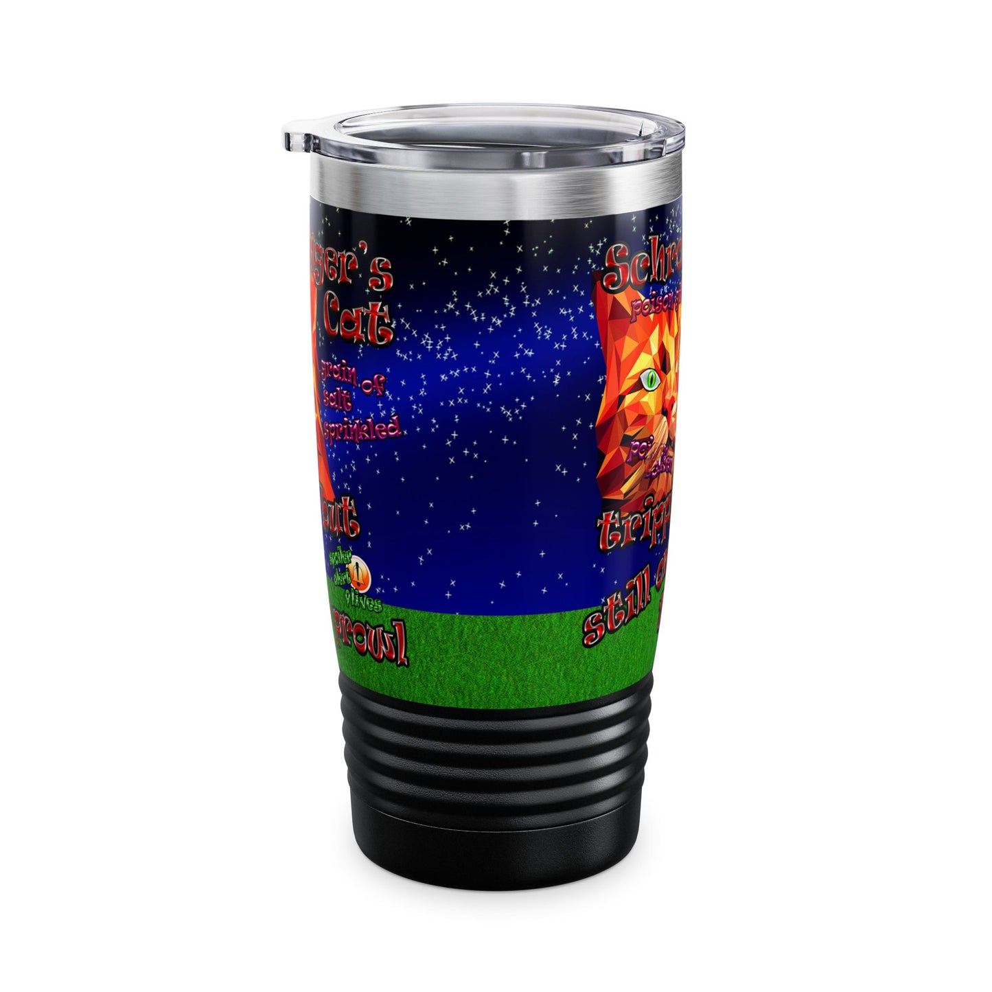 schrodinger's cat - Ringneck Tumbler, 20oz ('snoops' background)