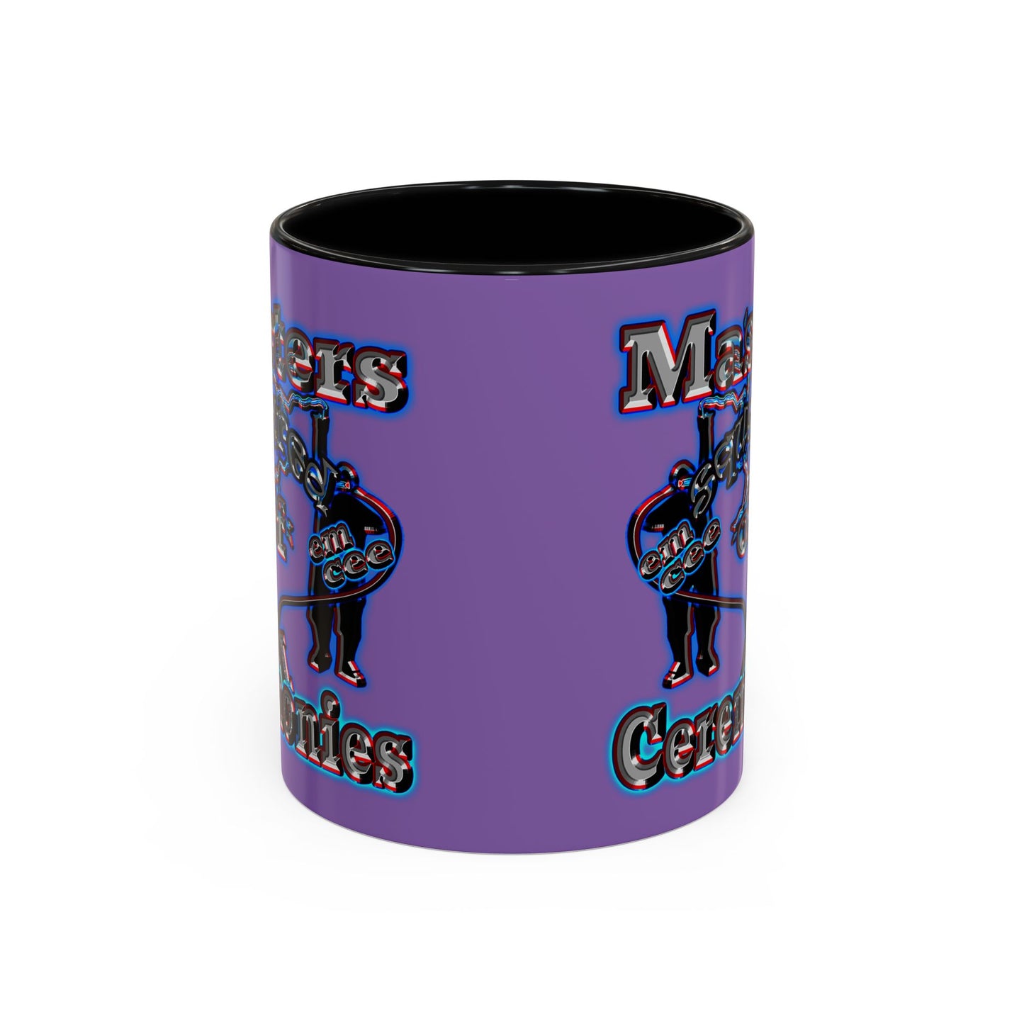 em cee squared - Accent Mug (light purple)