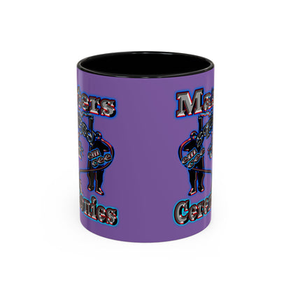 em cee squared - Accent Mug (light purple)