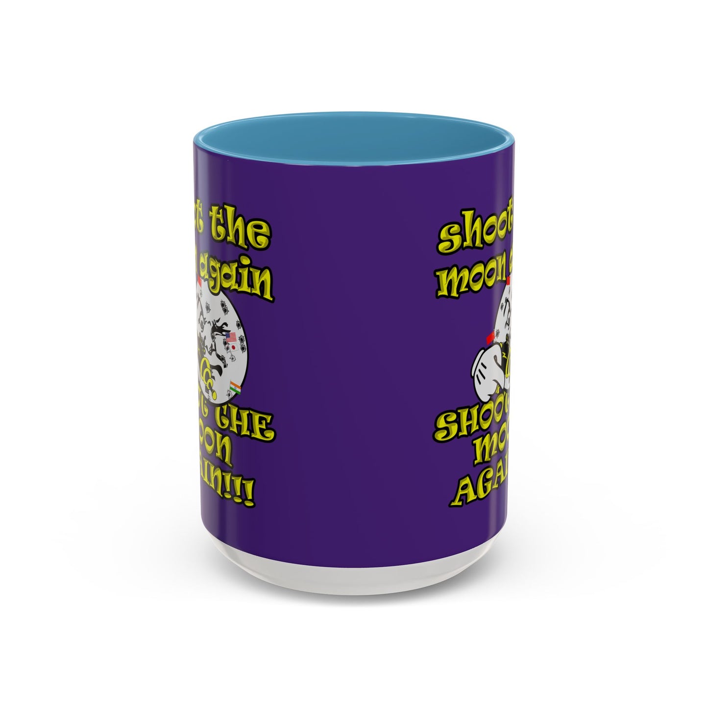 shoot the moon again - Accent Mug (purple)