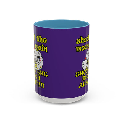 shoot the moon again - Accent Mug (purple)