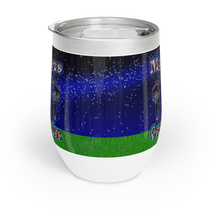 em cee squared - Chill Wine Tumbler ('snoops' background)