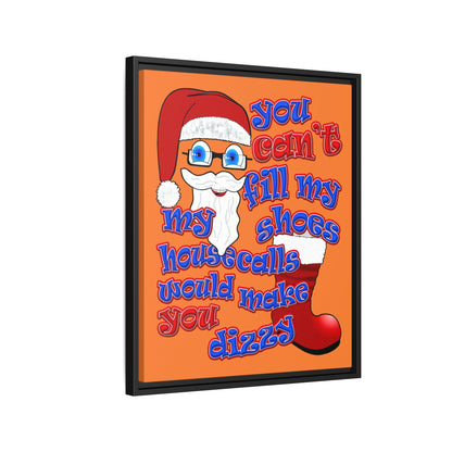 santa's shoes - framed canvas art (crusta)