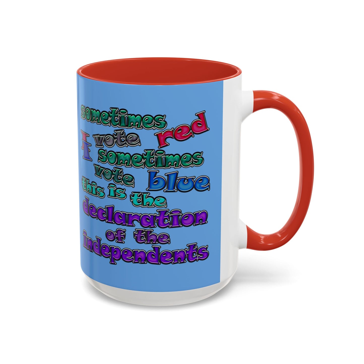 declaration of the independents - Accent Mug (light blue)