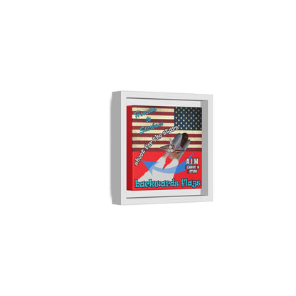 shoot for the stars - framed canvas art (red)